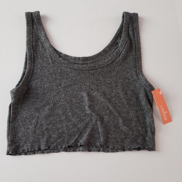 Colsie Other - COLSIE Small Cropped Sleep Tank Top, Gray